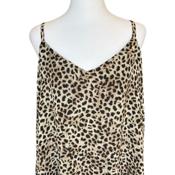 Torrid Satin Leopard Print Spaghetti Strap Top Womens Size 2X - Picture 4 of 11
